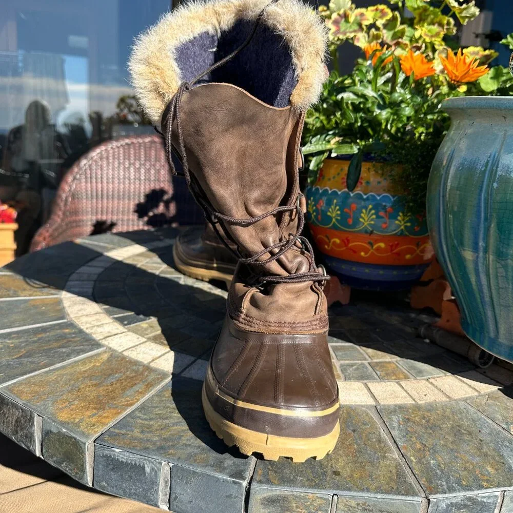 Rare! Sorel Verdun II dark chocolate, tall, M7/W10